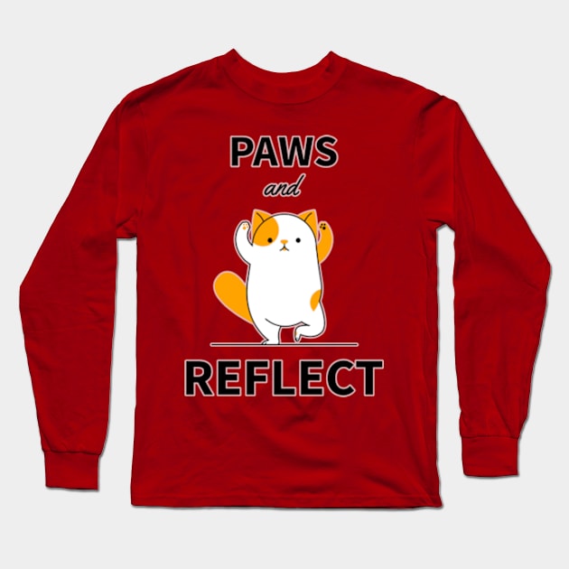 Yoga cat paws and reflect Long Sleeve T-Shirt by Legendary Skins Tees